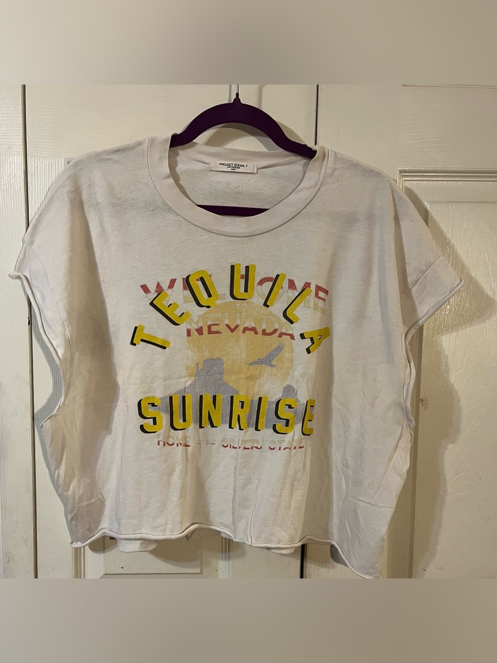Project Social T Los Angeles Graphic Print Relaxed Fit Tee Shirt Size Small